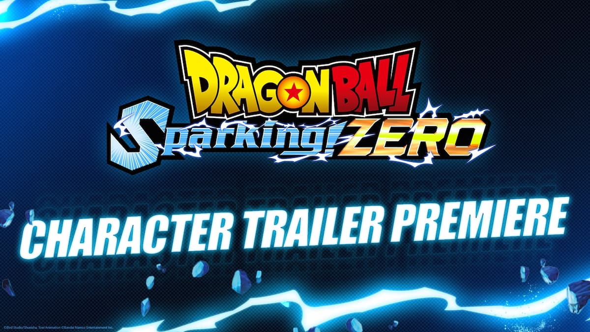 Promotional image for Dragon Ball Sparking ZERO showcasing the game's logo with the text 